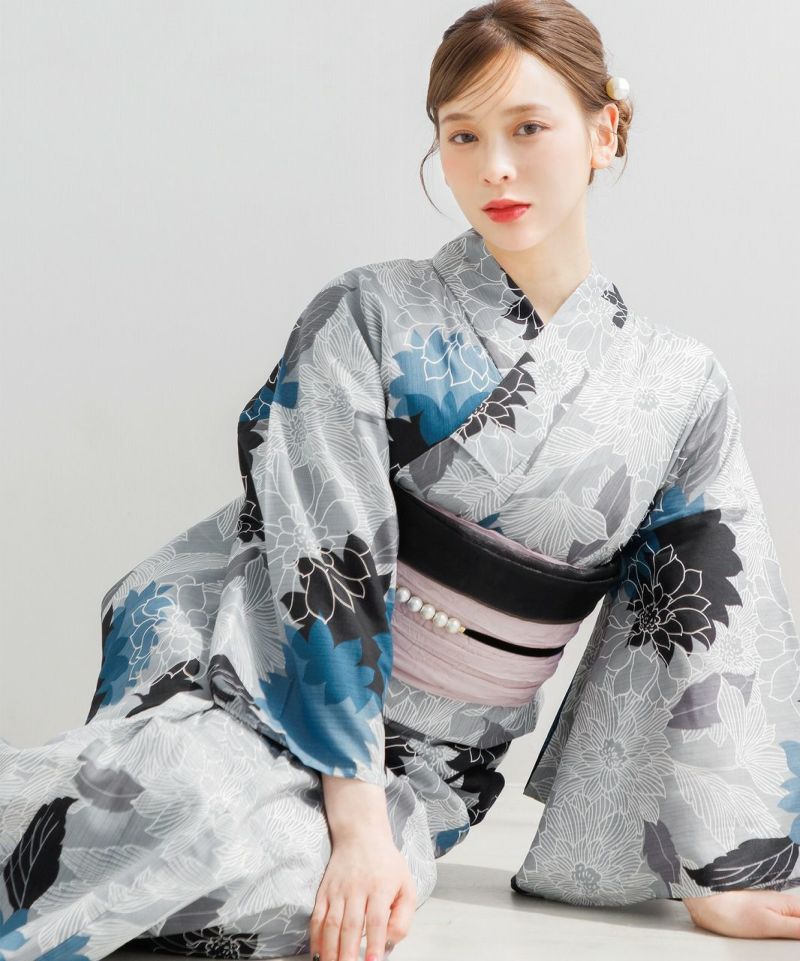 2025 浴衣5点セット(ゆかた・帯・下駄・着付けマニュアル 2025 浴衣5点セット(ゆかた・帯・下駄・着付けマニュアル