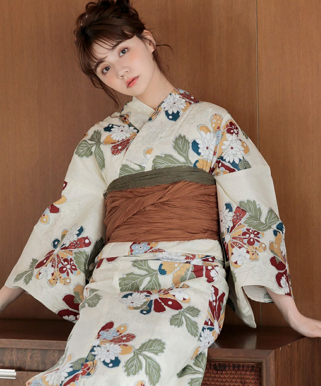 2025 浴衣5点セット(ゆかた・帯・下駄・着付けマニュアル・腰ひも  