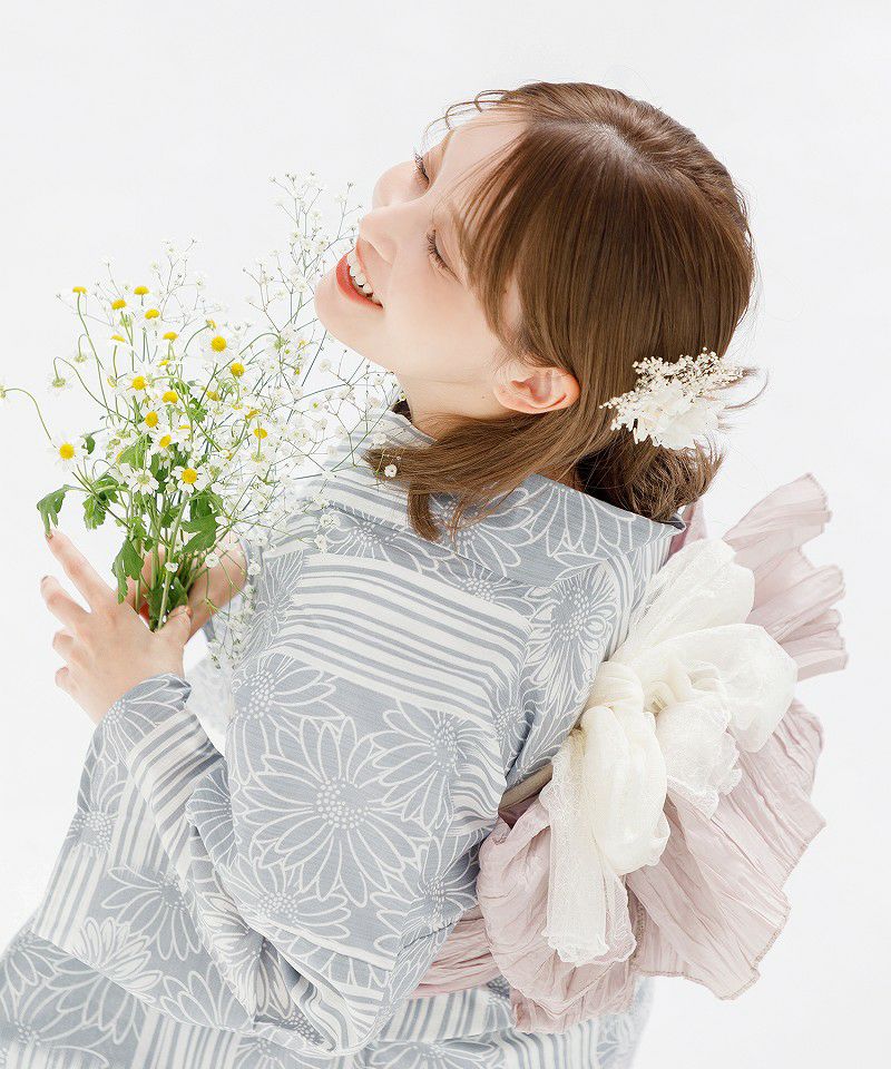 2025 浴衣5点セット(ゆかた・帯・下駄・着付けマニュアル