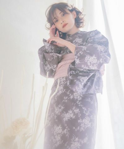 DITA ディター 山紫水明 浴衣 5点セット ゆかた・帯・下駄・腰ひも-