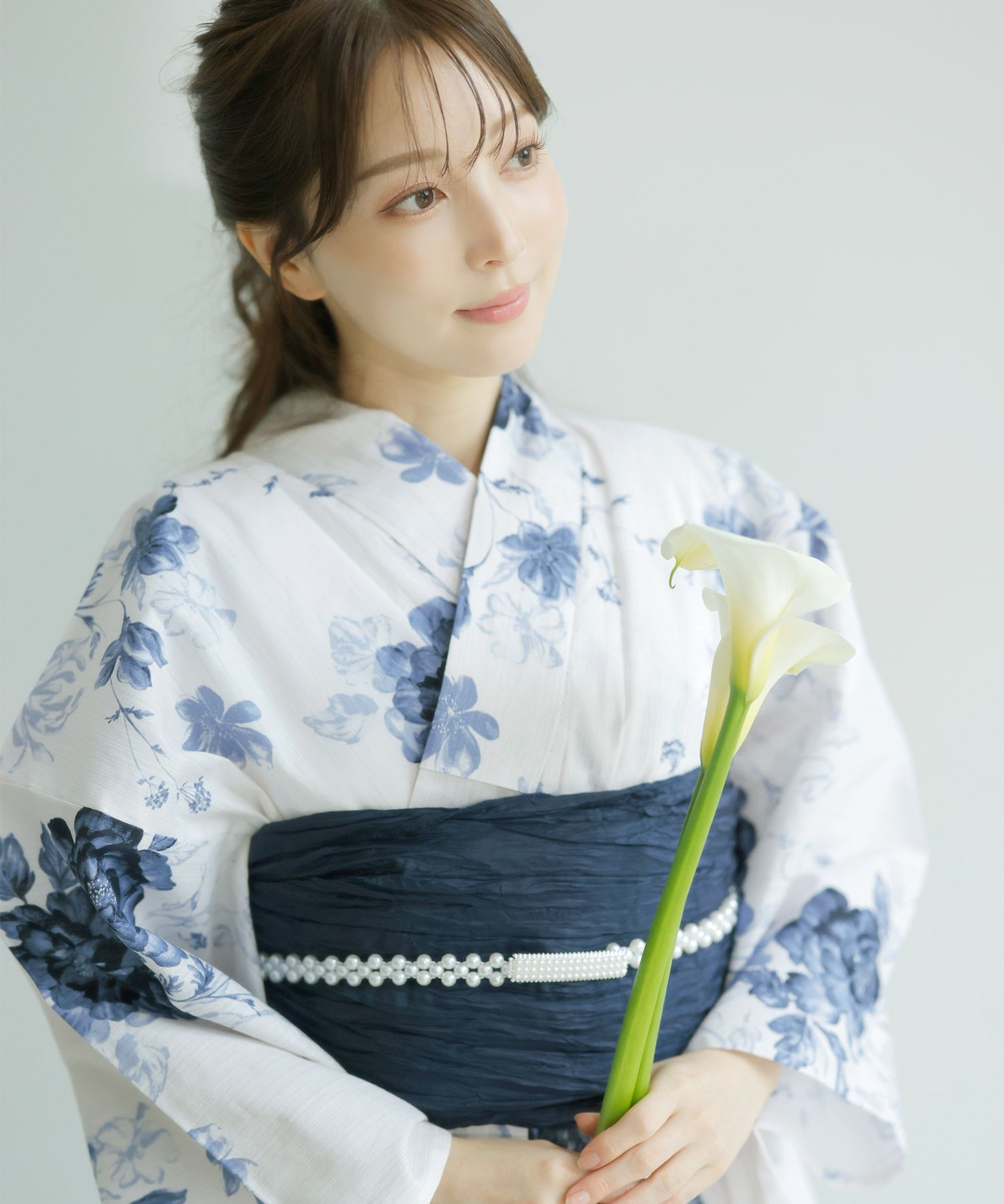 2025 浴衣5点セット(ゆかた・帯・下駄・着付けマニュアル・腰ひも 