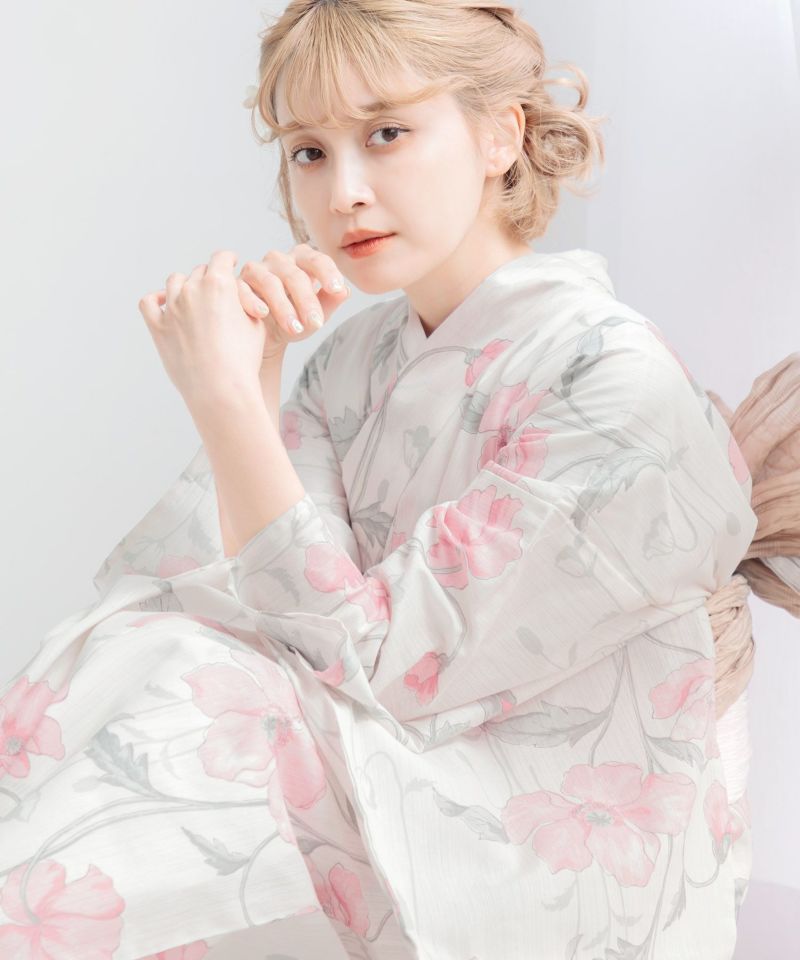 DITA 浴衣　桜花の雛芥子しらべ　5点セット