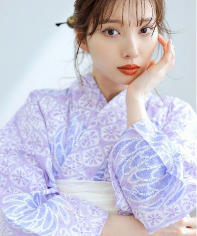 dita 浴衣　京藤色の菊重ね Dita 京藤色の菊重ね 浴衣