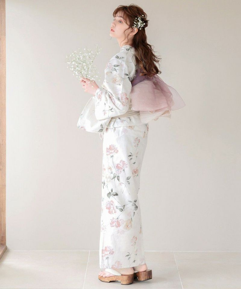 完売品 Dita 桜花色の浮世花 新品 浴衣 5点セット - 浴衣