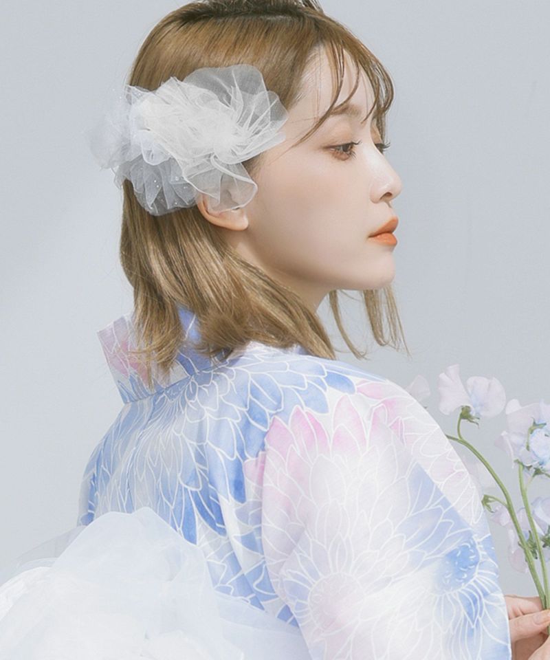 シフォンリボンヘアアクセサリー 2色セット 楽天市場】シフォン リボン（ヘアアクセサリー｜レディース
