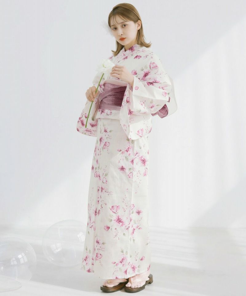Dita 雪月花　浴衣　即購入可 2025 浴衣5点セット(ゆかた・帯・下駄・着付けマニュアル