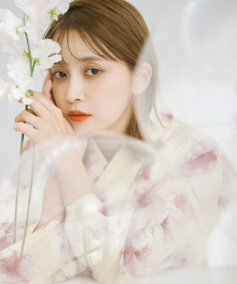 Amazon.co.jp: dita 浴衣 うららかな花笑み 花柄 イエロー