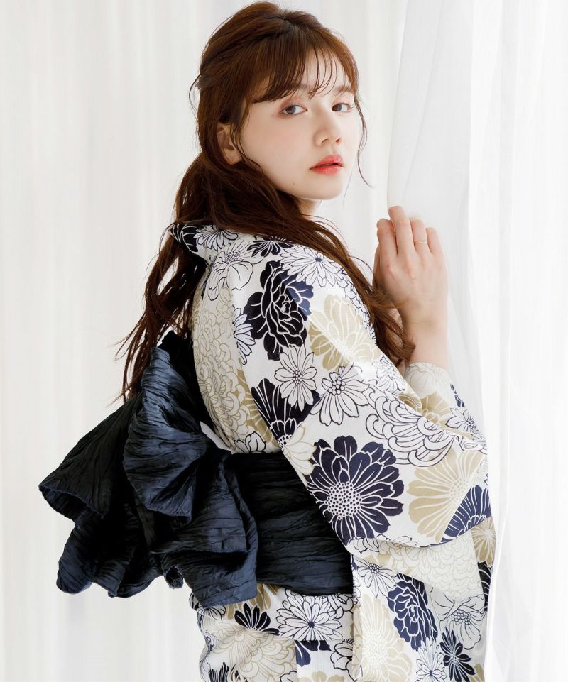 【美品】Dita浴衣、夏々凛々、浴衣単品 2025 浴衣5点セット(ゆかた・帯・下駄・着付けマニュアル