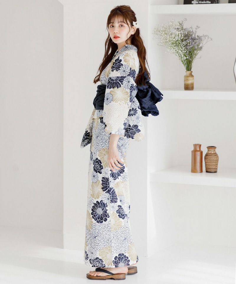 【美品】Dita浴衣、夏々凛々、浴衣単品 2025 浴衣5点セット(ゆかた・帯・下駄・着付けマニュアル