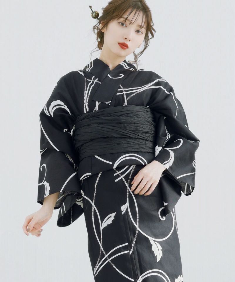 Dita 浴衣 1人で着られる浴衣5点セット 和歌山染工日本染め