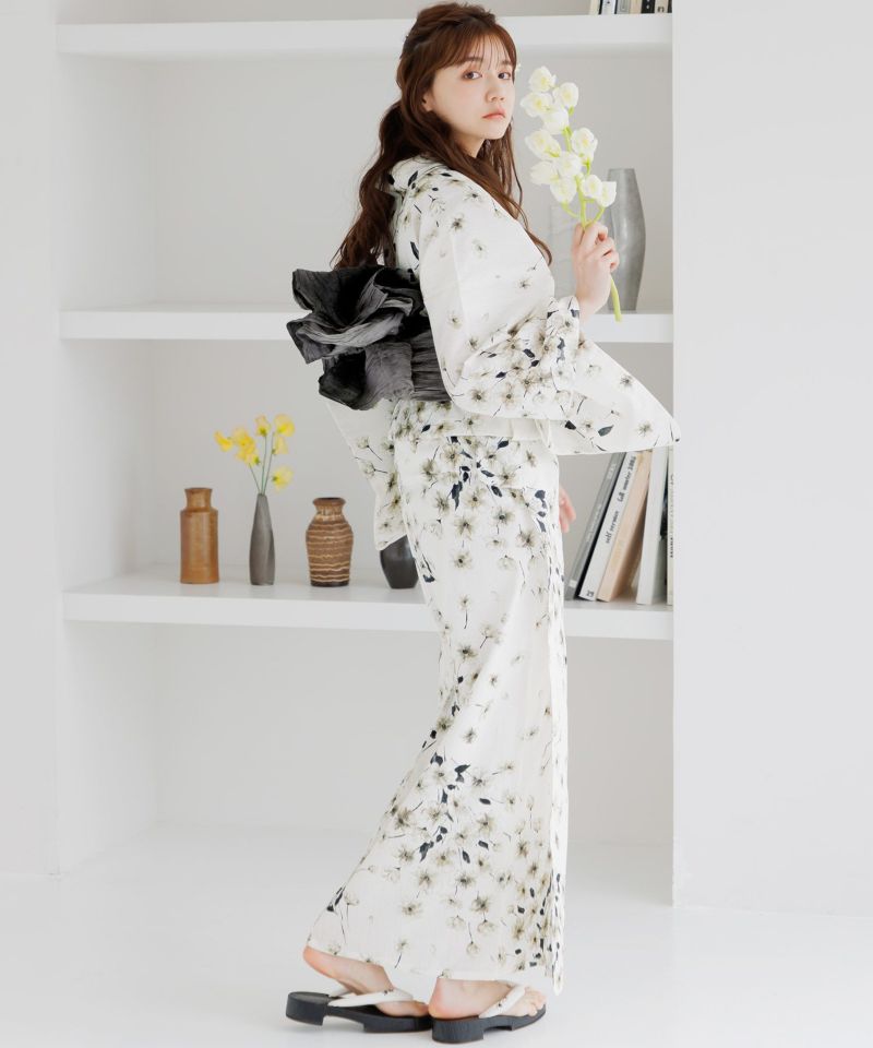 Dita 浴衣 5点セット 浴衣 帯 下駄 着付けマニュアル 腰紐 2025 浴衣5点セット(ゆかた・帯・下駄・着付けマニュアル