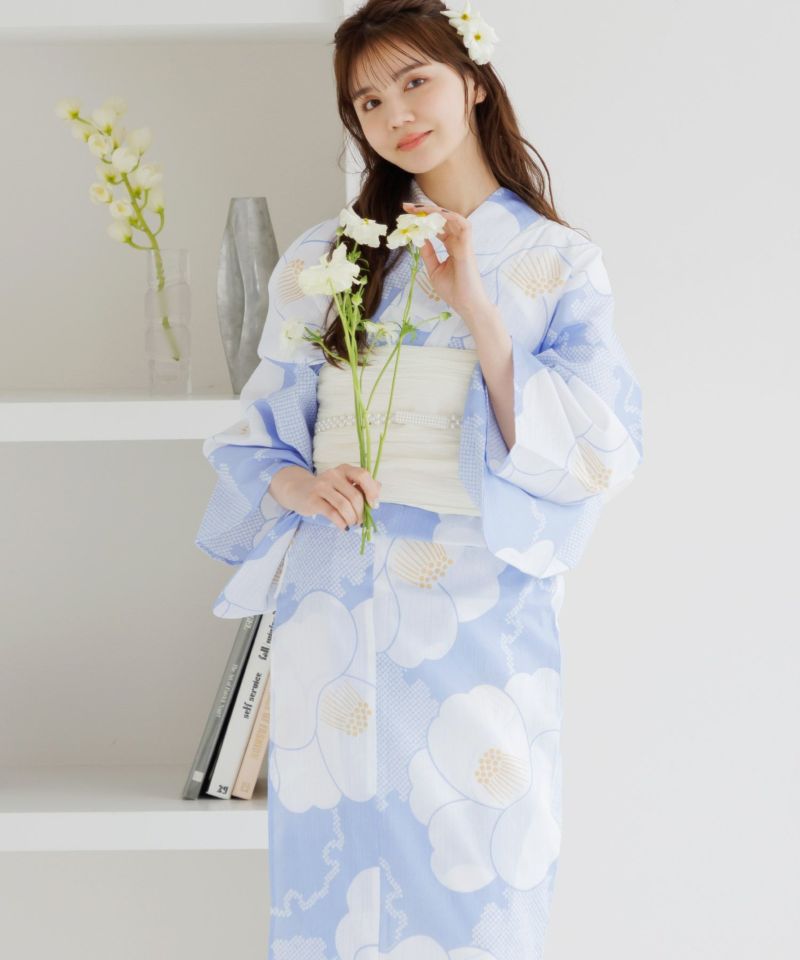 2025 浴衣5点セット(ゆかた・帯・下駄・着付けマニュアル