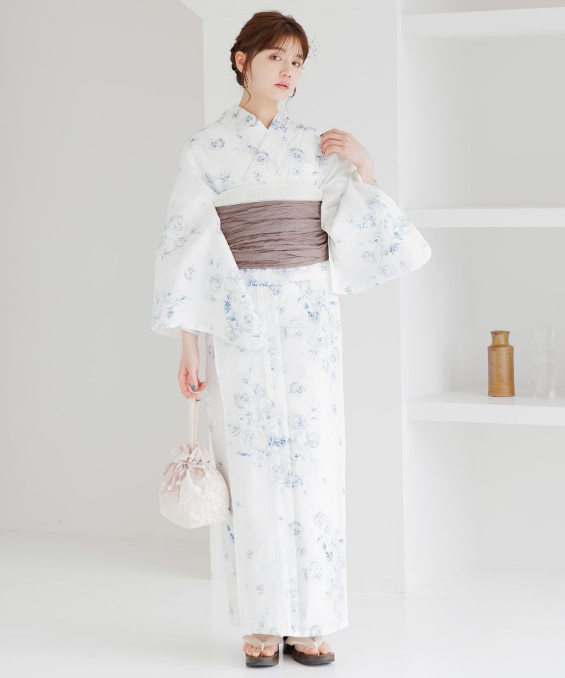 DITA ネイビー花柄浴衣&帯セット　本日発送 楽天市場】浴衣 5点セット レディース 2025年 大人 可愛い 紺