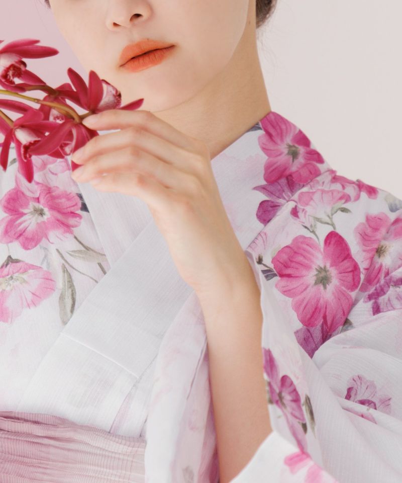 Dita 浴衣 5点セット 浴衣 帯 下駄 着付けマニュアル 腰紐 2025 浴衣5点セット(ゆかた・帯・下駄・着付けマニュアル