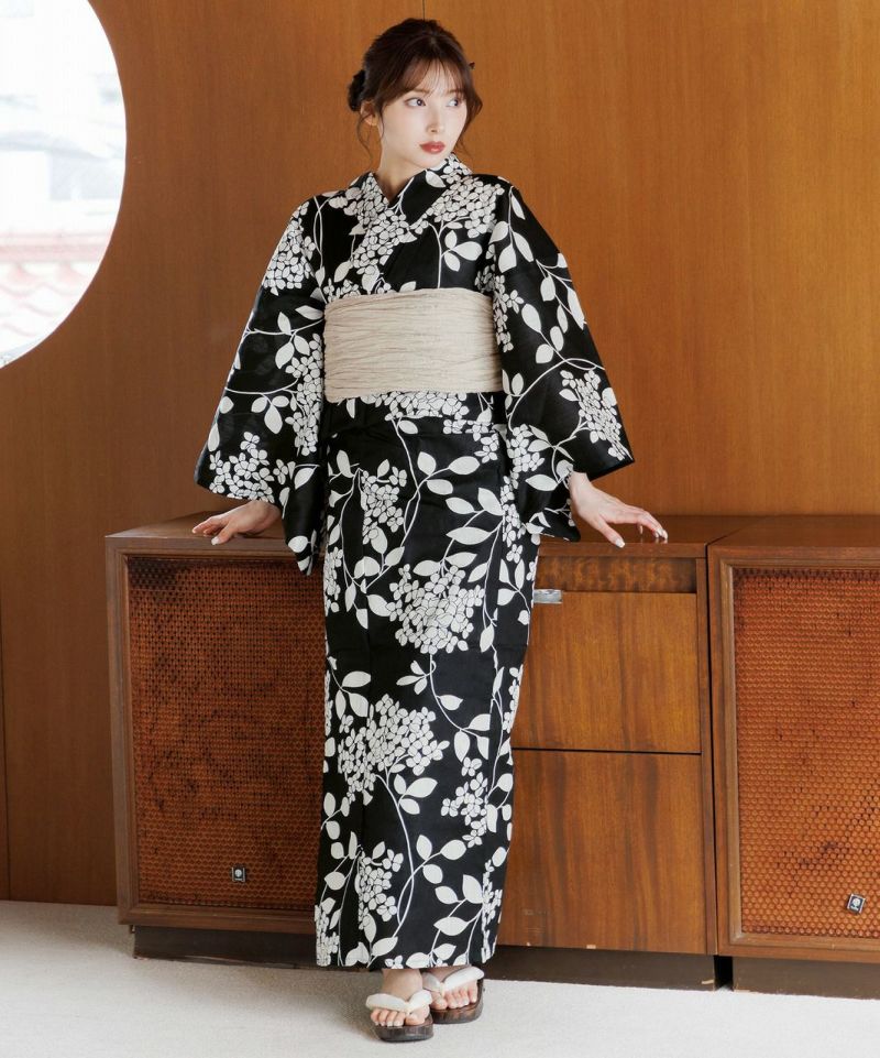 Dita はんなり紫陽花 5点セット Amazon.co.jp: Dita 浴衣 5点セット はんなり紫陽花 S