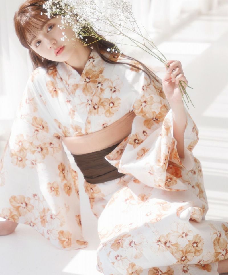 【nunu】Dita 浴衣5点セット 2025 浴衣5点セット(ゆかた・帯・下駄・着付けマニュアル