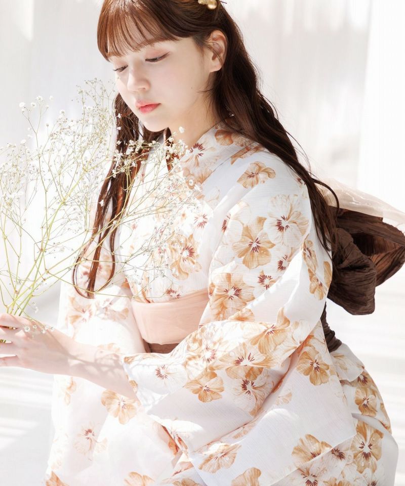 【値下げ中】Dita 蒼々の花雫 浴衣 2025 浴衣5点セット(ゆかた・帯・下駄・着付けマニュアル