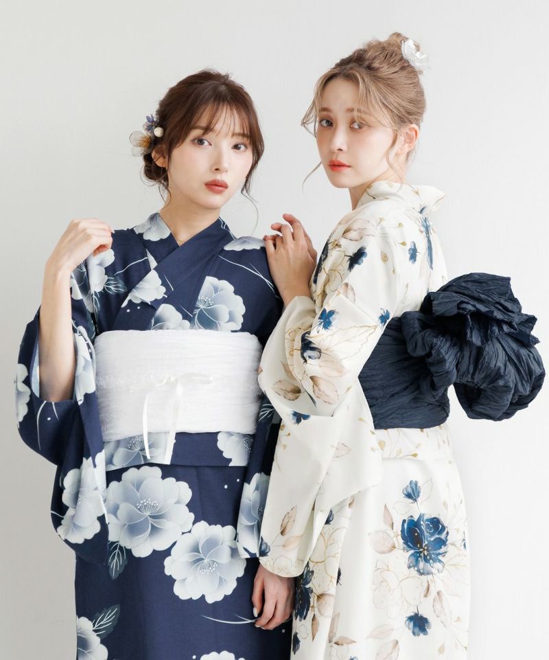 dita 浴衣 ワンピース 幻想花明かり 2025 ワンピース浴衣3点セット(ゆかた・帯・着付け本) | Dita