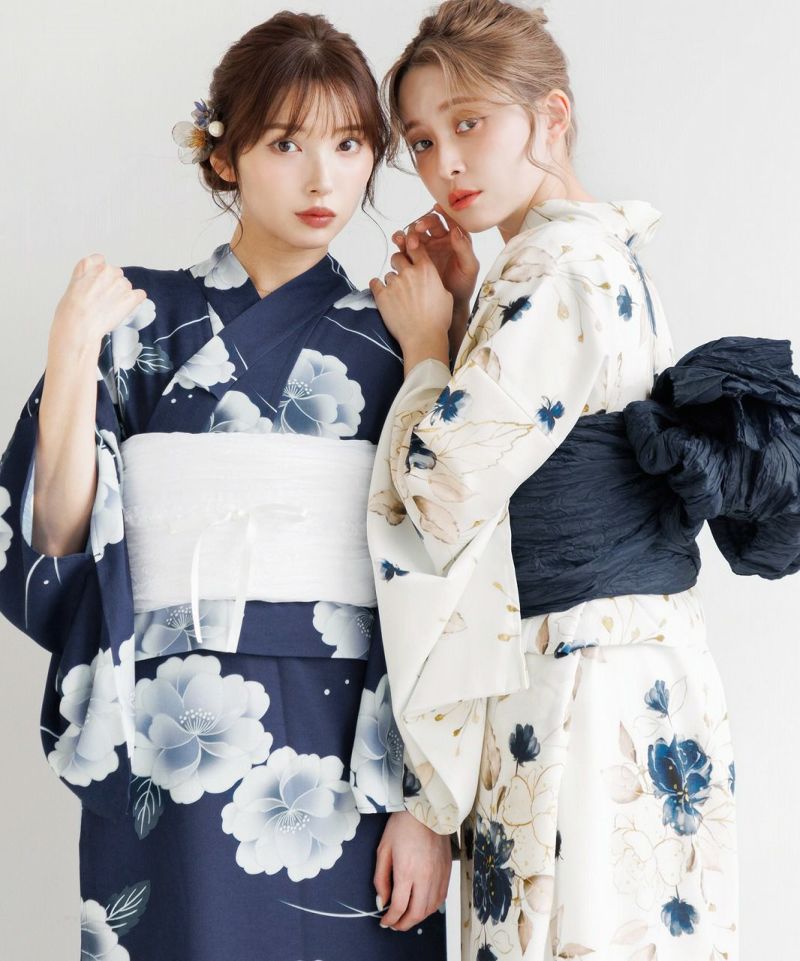 まる 【新品】Dita ★夢幻月光藍★ワンピース浴衣3点セット 2025 ワンピース浴衣3点セット(ゆかた・帯・着付け本) | Dita