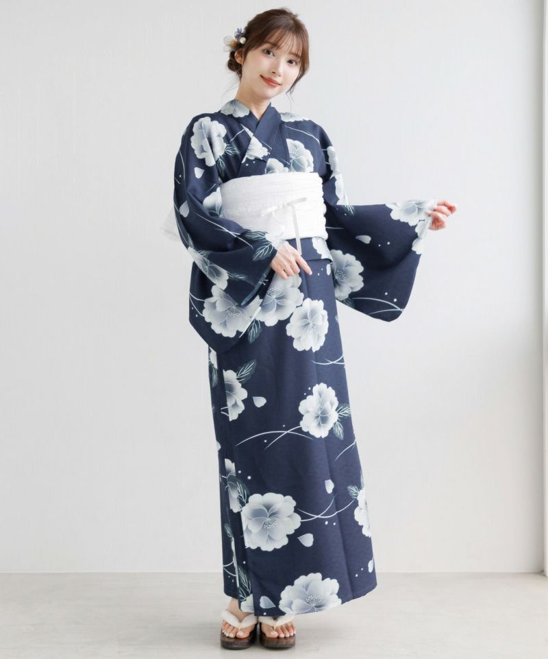 まる 【新品】Dita ★夢幻月光藍★ワンピース浴衣3点セット 2025 ワンピース浴衣3点セット(ゆかた・帯・着付け本) | Dita
