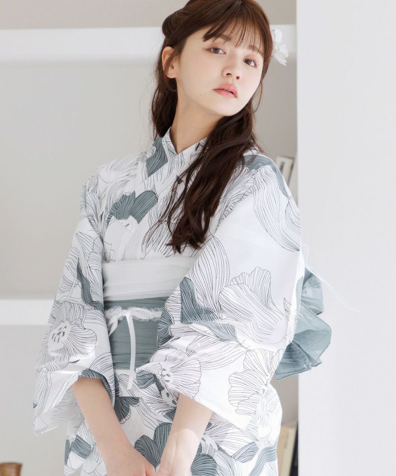 dita 浴衣　泡沫の湊色　【浴衣+付属帯のみ】 2025 浴衣5点セット(ゆかた・帯・下駄・着付けマニュアル