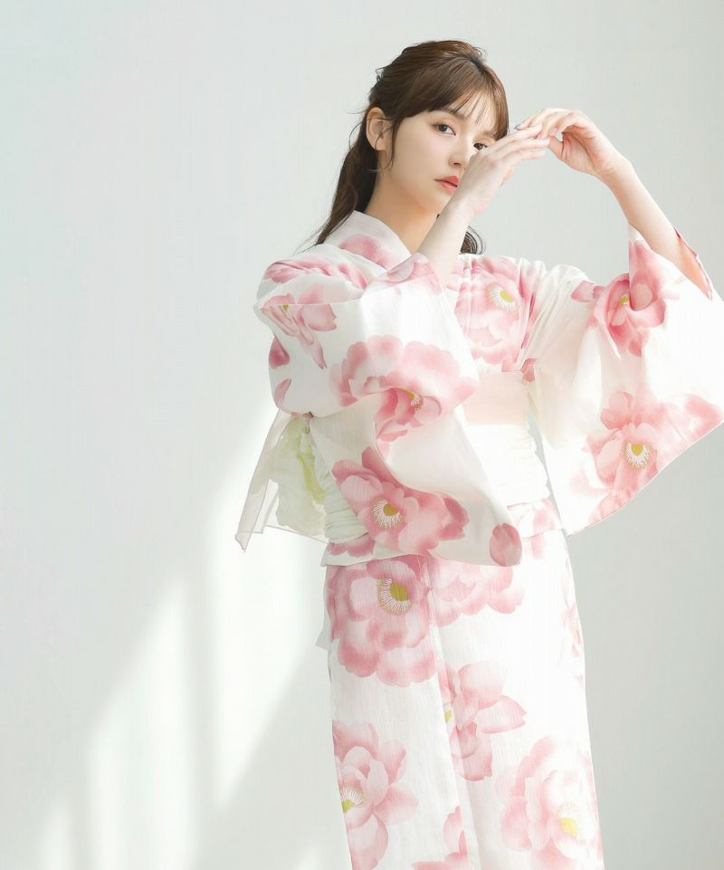ユウ 美品 紗 夏着物“自分らしくあるべき姿”袋帯 5921 新品 紗紬 桜 夏着物 正絹“今も昔も夏風流”仕付糸付 トール 絹