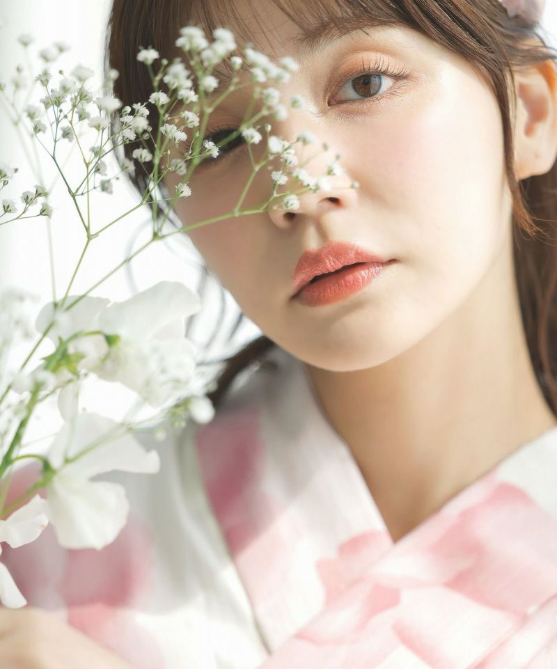 【Dita】【夏の牡丹重ね】浴衣4点セット(ゆかた・帯・下駄・腰ひも) 2025 浴衣5点セット(ゆかた・帯・下駄・着付けマニュアル
