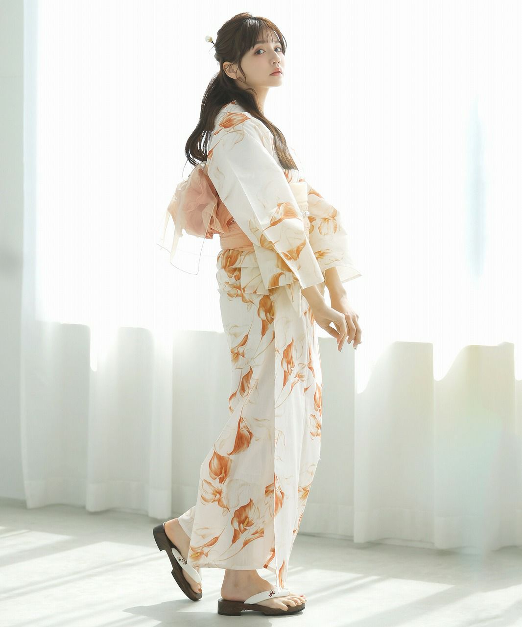 2025 浴衣5点セット(ゆかた・帯・下駄・着付けマニュアル