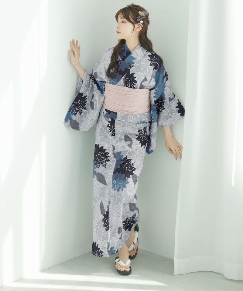 2025 セパレート浴衣3点セット(ゆかた・帯・着付け本) | Dita