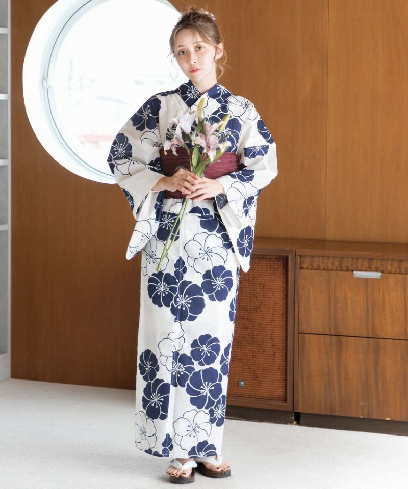 2025 セパレート浴衣3点セット(ゆかた・帯・着付け本) | Dita